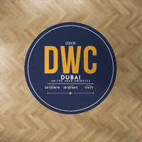 Thumbnail for Al Maktoum International Airport (DWC) Carpets - Carpet Round - ID Tag - Dark Blue