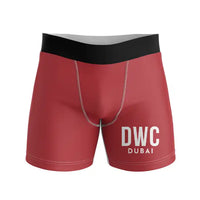 Thumbnail for Al Maktoum International Airport (DWC) Men Boxers - Code - Red
