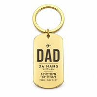 Thumbnail for Da Nang International Airport DAD - Key Chain - Original Design - Gold