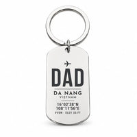 Thumbnail for Da Nang International Airport DAD - Key Chain - Original Design - Silver
