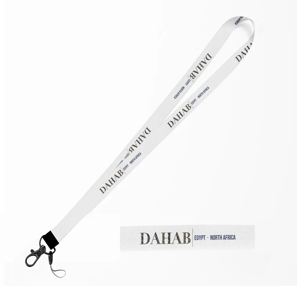 Dahab City Series lanyard - white