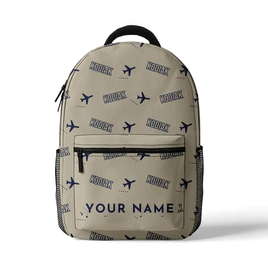 Daher Kodiak 100 Series III - 3D Backpack - 3D Pattern + Name - Beige