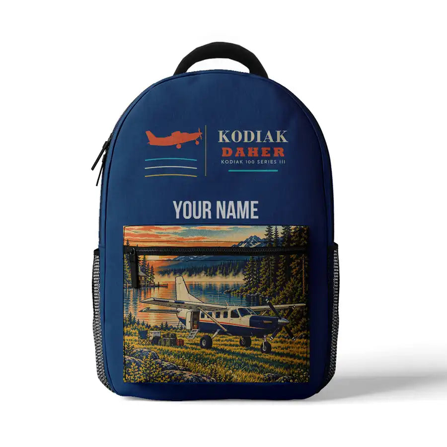 Daher Kodiak 100 Series III - 3D Backpack - Blue + Name