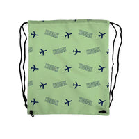 Thumbnail for Daher Kodiak 100 Series III - Drawstring Bag - 3D Pattern - Light Green