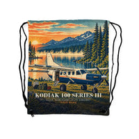 Thumbnail for Daher Kodiak 100 Series III - Drawstring Bag - 3D Scene + Name