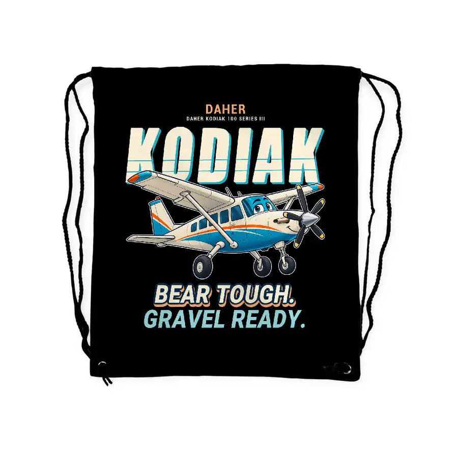 Daher Kodiak 100 Series III - Drawstring Bag - Cartoon - Black