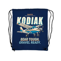 Thumbnail for Daher Kodiak 100 Series III - Drawstring Bag - Cartoon - Dark Blue