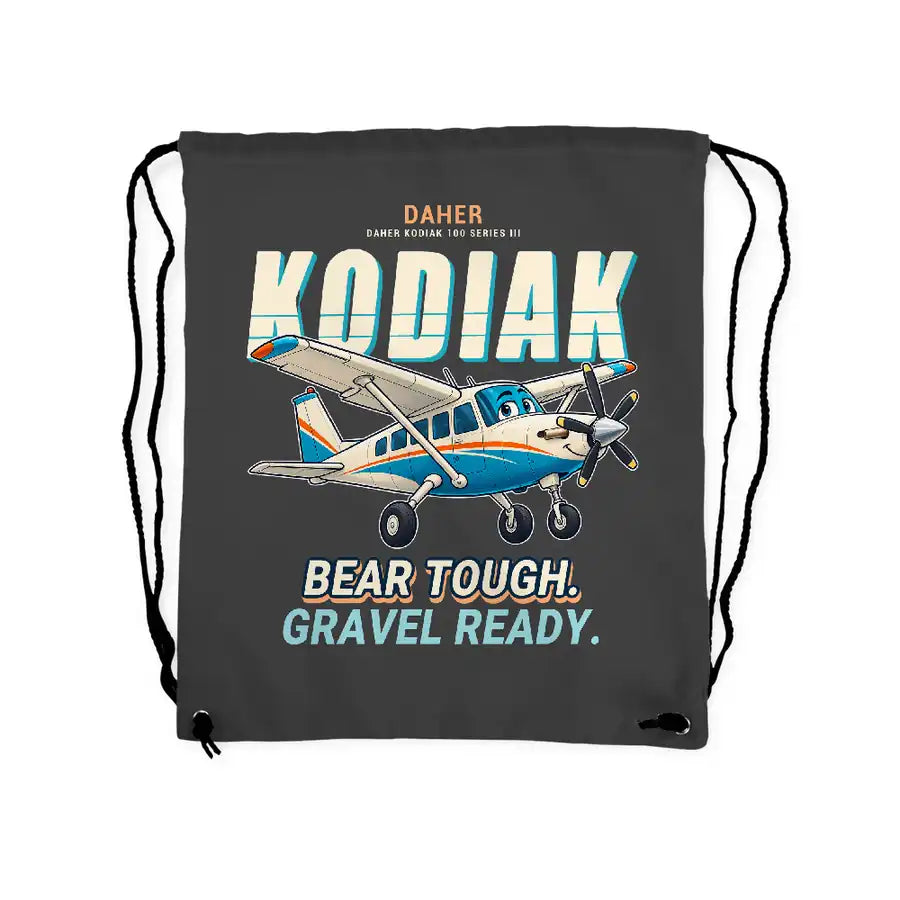 Daher Kodiak 100 Series III - Drawstring Bag - Cartoon - Gray