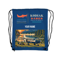 Thumbnail for Daher Kodiak 100 Series III - Drawstring Bag - Classic + Name - Blue