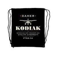 Thumbnail for Daher Kodiak 100 Series III - Drawstring Bag - Heritage - Black