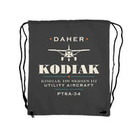 Thumbnail for Daher Kodiak 100 Series III - Drawstring Bag - Heritage - Gray