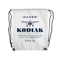 Thumbnail for Daher Kodiak 100 Series III - Drawstring Bag - Heritage - White