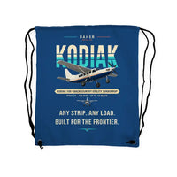 Thumbnail for Daher Kodiak 100 Series III - Drawstring Bag - Original - Blue