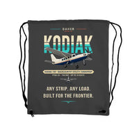 Thumbnail for Daher Kodiak 100 Series III - Drawstring Bag - Original - Gray