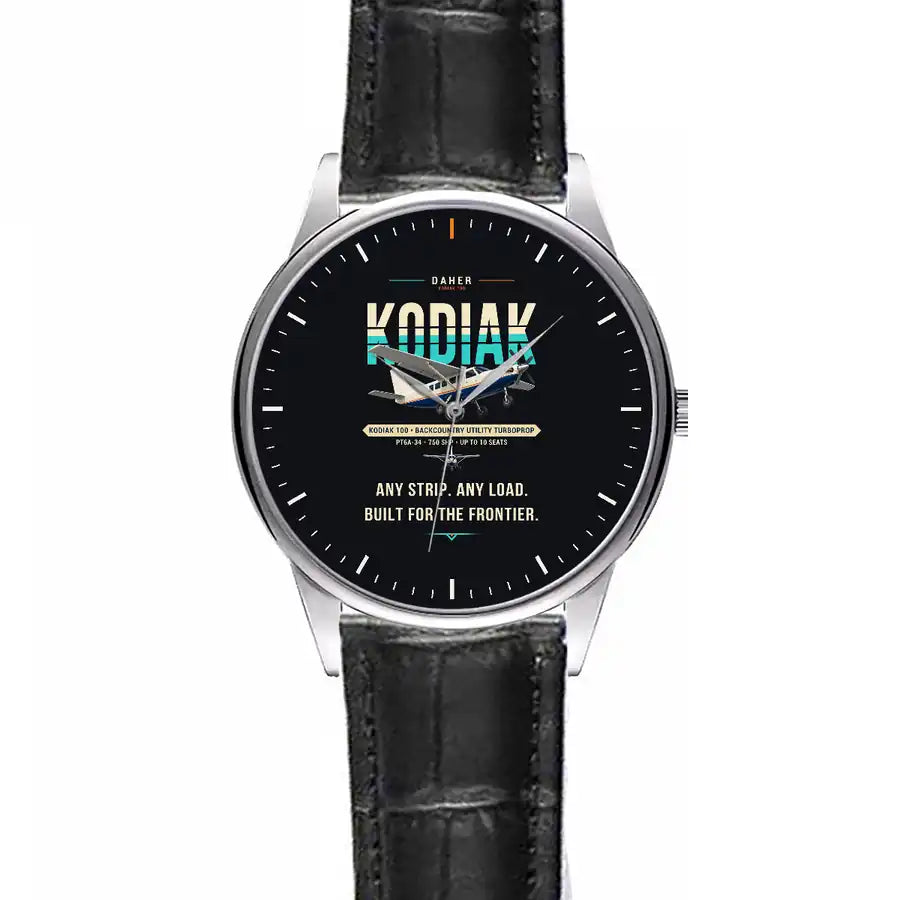 Daher Kodiak 100 Series III - Original - Leather Strap - Striped Black Leather Strap
