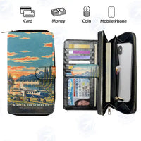 Thumbnail for Daher Kodiak 100 Series III Leather Wallets - Zip Long Wallet - 3D