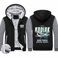 Thumbnail for Daher Kodiak 100 Series III Zipped Sweatshirts - Cartoon - Black & Gray