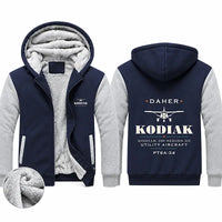 Thumbnail for Daher Kodiak 100 Series III Zipped Sweatshirts - Heritage - Navy & Gray