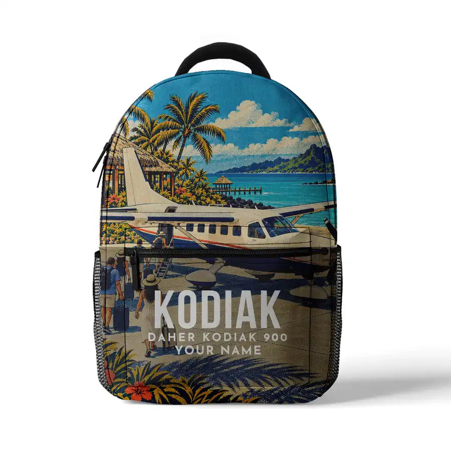 Daher Kodiak 900 - 3D Backpack - 3D Scene + Name