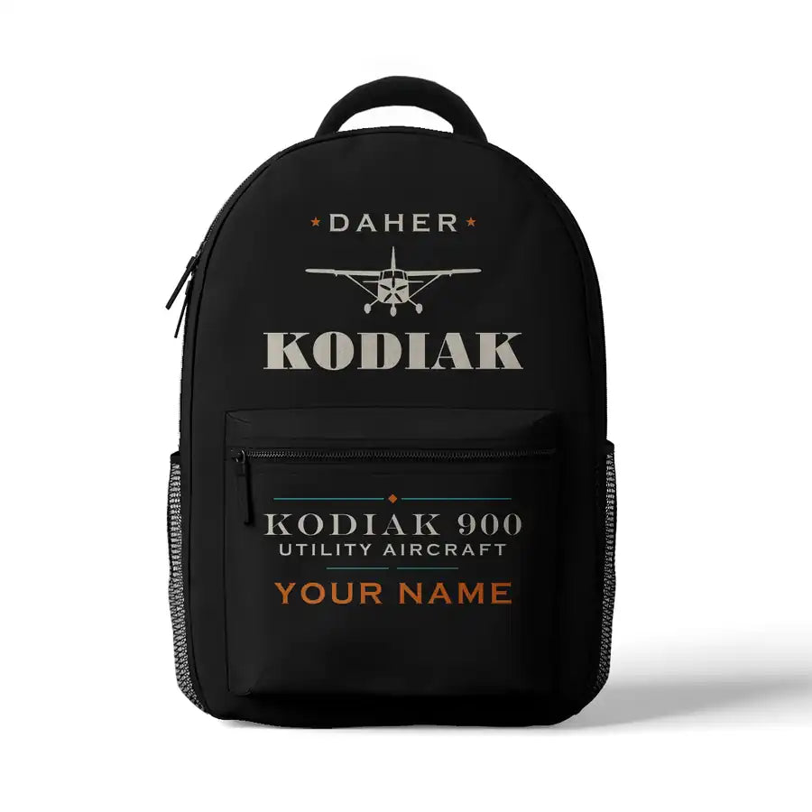 Daher Kodiak 900 - 3D Backpack - Heritage + Name - Black