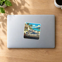 Thumbnail for Daher Kodiak 900 - 3D + Name - Square Sticker - MacBook