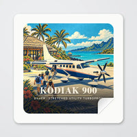 Thumbnail for Daher Kodiak 900 - 3D - Square Sticker - Peel