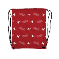 Thumbnail for Daher Kodiak 900 - Drawstring Bag - 3D Pattern - Red