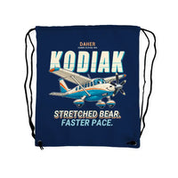 Thumbnail for Daher Kodiak 900 - Drawstring Bag - Cartoon - Dark Blue