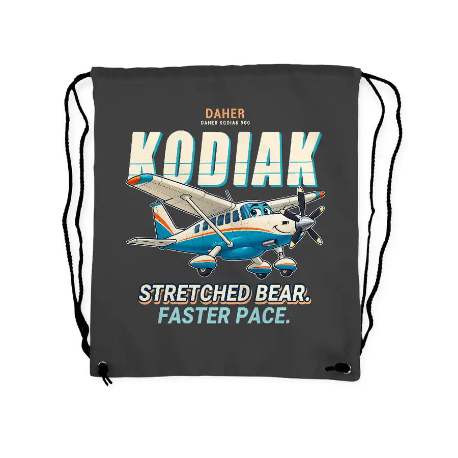 Daher Kodiak 900 - Drawstring Bag - Cartoon - Gray