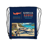 Thumbnail for Daher Kodiak 900 - Drawstring Bag - Classic - Dark Blue