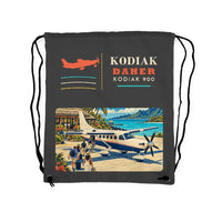 Thumbnail for Daher Kodiak 900 - Drawstring Bag - Classic - Gray