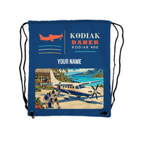 Thumbnail for Daher Kodiak 900 - Drawstring Bag - Classic + Name - Blue