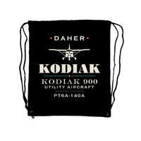 Thumbnail for Daher Kodiak 900 - Drawstring Bag - Heritage - Black