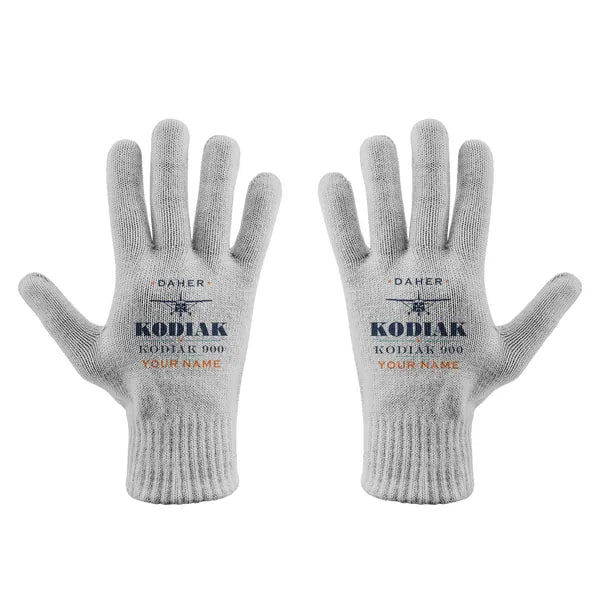 Daher Kodiak 900 - Gloves - Full - Heritage + Name - Light Gray