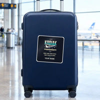 Thumbnail for Daher Kodiak 900 - Original + Name - Square Sticker - Suitcase