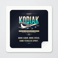 Thumbnail for Daher Kodiak 900 - Original - Square Sticker - Peel