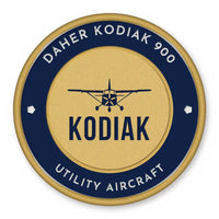 Thumbnail for Daher Kodiak 900 Patches - Circle - Navy Gold