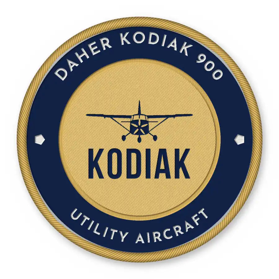 Daher Kodiak 900 Patches - Circle - Navy Gold