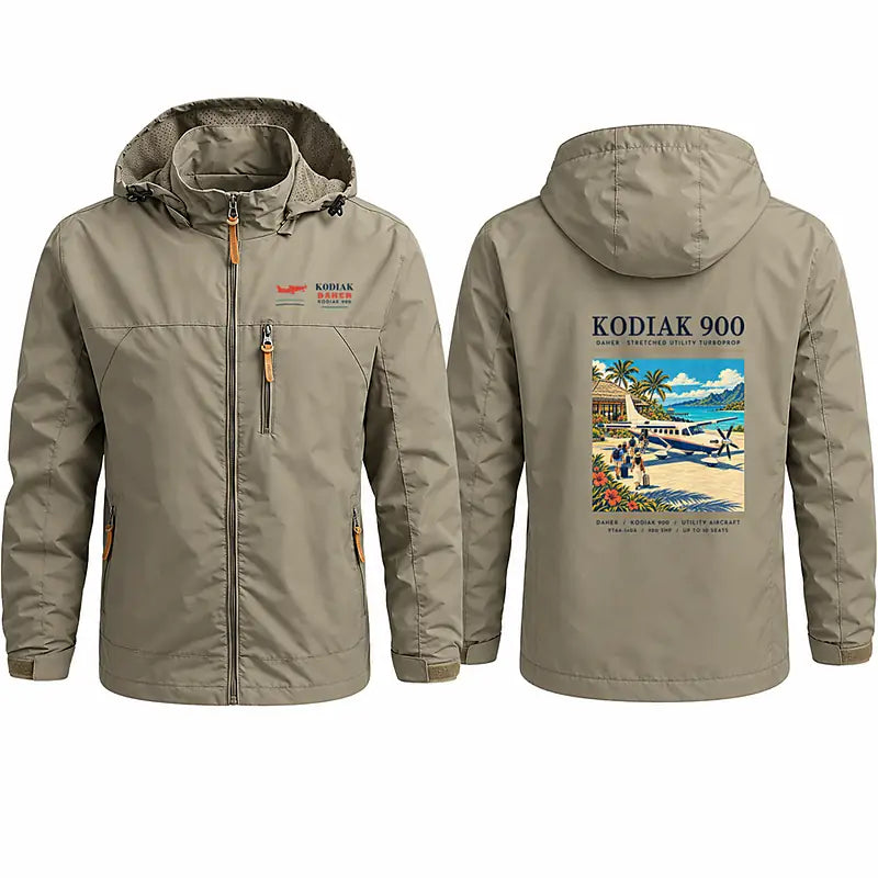 Daher Kodiak 900 Stylish Jackets - Hooded Windbreaker - Poster - Khaki