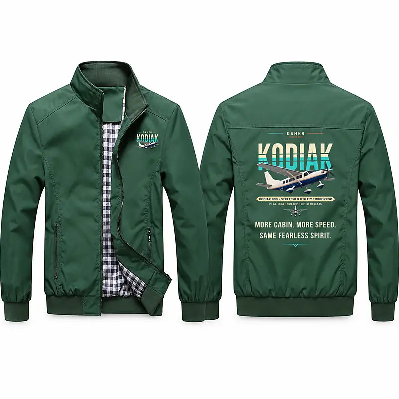 Daher Kodiak 900 Stylish Jackets - Stand Collar - Original - Green
