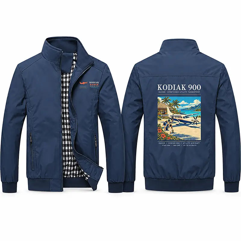 Daher Kodiak 900 Stylish Jackets - Stand Collar - Poster - Navy Blue