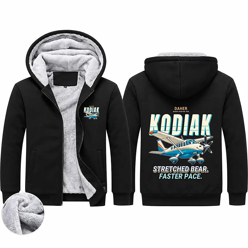 Daher Kodiak 900 Zipped Sweatshirts - Cartoon - Black