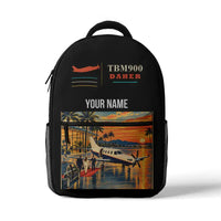 Thumbnail for Daher TBM 900 - 3D Backpack - Black + Name