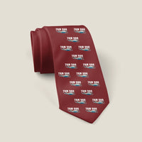 Thumbnail for Daher TBM 900 - Cartoon Pattern - Tie - Dark Red
