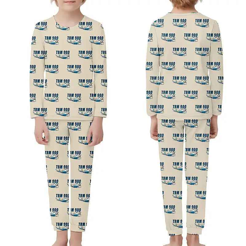 Daher TBM 900 - Children Pajamas - Cartoon Pattern - Beige