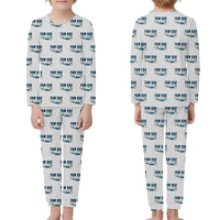 Thumbnail for Daher TBM 900 - Children Pajamas - Cartoon Pattern - Light Gray