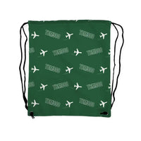 Thumbnail for Daher TBM 900 - Drawstring Bag - 3D Pattern - Green