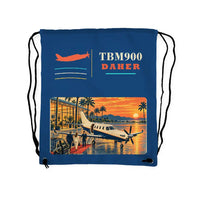 Thumbnail for Daher TBM 900 - Drawstring Bag - Classic - Blue