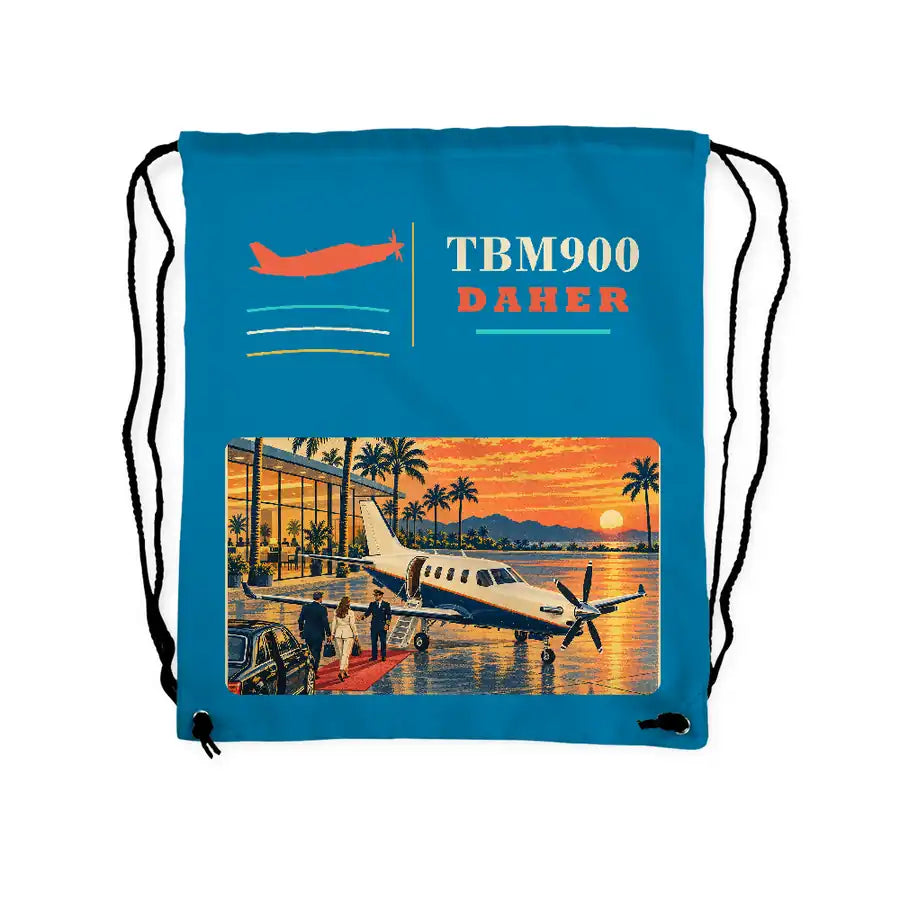 Daher TBM 900 - Drawstring Bag - Classic - Light Blue
