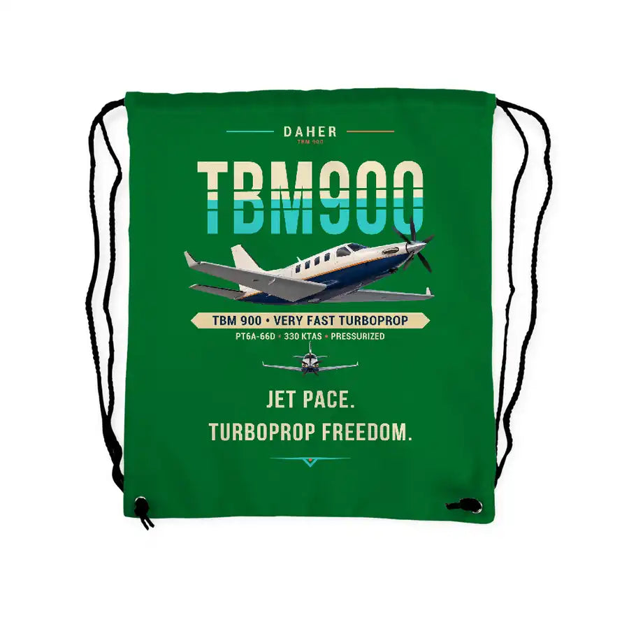 Daher TBM 900 - Drawstring Bag - Original - Green